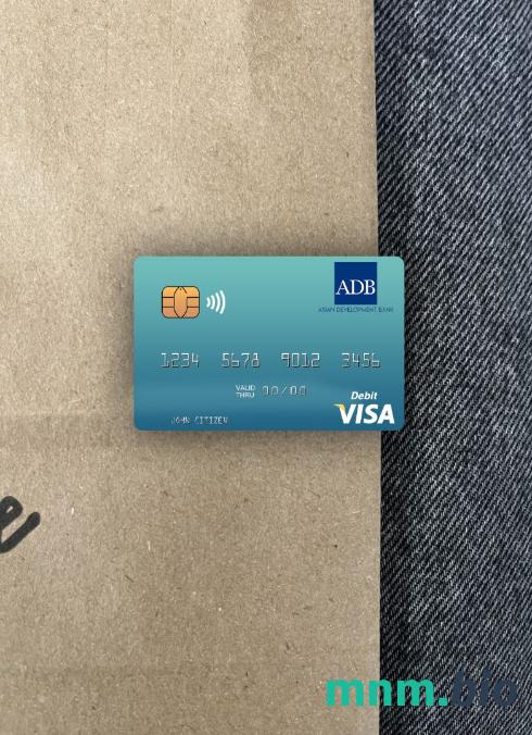 Palau ADB bank visa obciążyć card wygląd fotograficzny skan PSD + zdjęcie